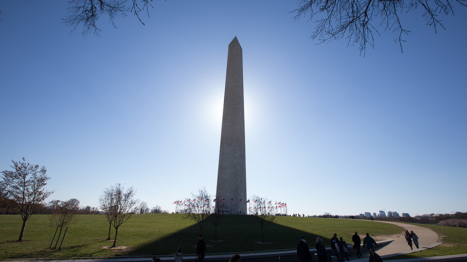 Washington monument. 